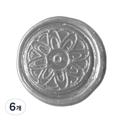 가일아트 씰 스티커 실버 일반, 도안 11 (씰스티커 12p), 6개