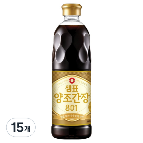 샘표 양조간장 801, 15개, 860ml