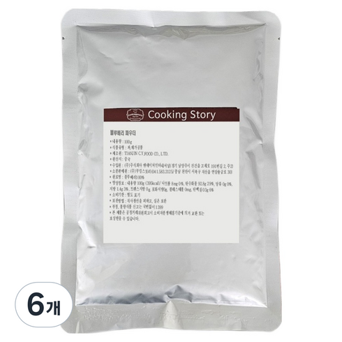 쿠킹스토리 블루베리 파우더, 6개, 100g