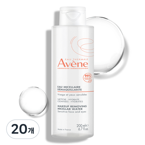 아벤느 미셀라 클렌징 워터, 200ml, 20개