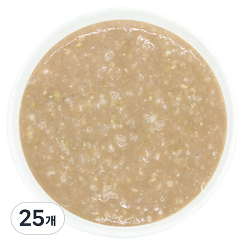짱죽 실온 이유식 중기 죽1 8개월부터, 160g, 25개, 혼합맛(한우/병아리콩)