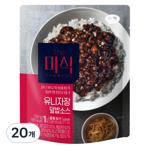 더미식 유니자장 덮밥소스, 20개, 150g