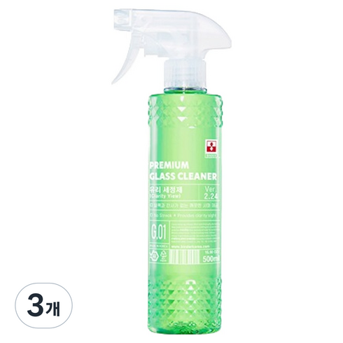 바인더 프리미엄 유리세정제, 500ml, 3개
