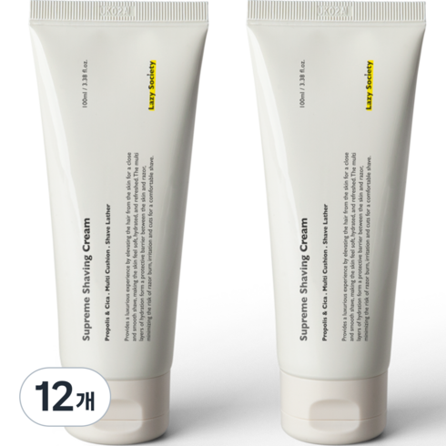 레이지소사이어티 슈프림 쉐이빙크림, 12개, 100ml