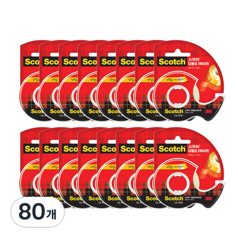 쓰리엠 다용도 테이프 디스펜서 581 18mm x 15m, 16개, 80개