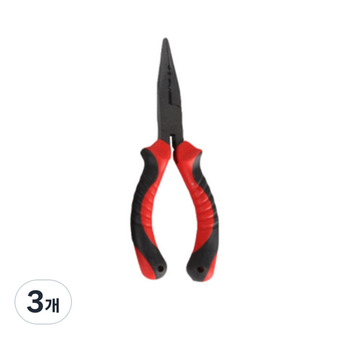 스태리 낚시 가위 펜치, 레드, 3개