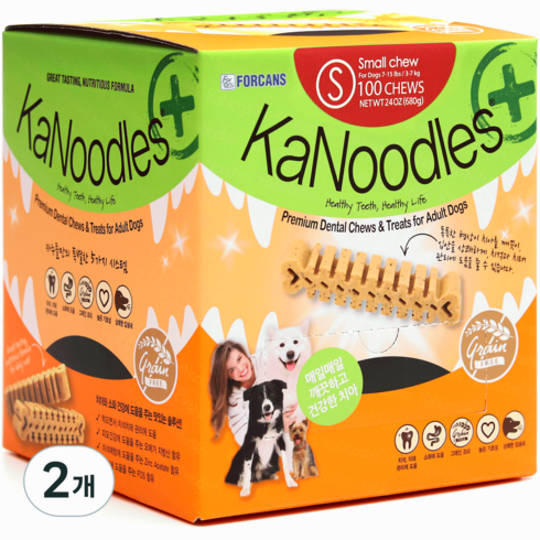 포켄스 강아지 카누들 플러스, 오리지널, 680g, 2개
