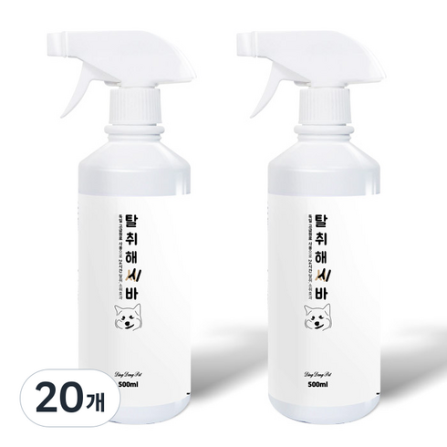 딩동펫 탈취해시바 반려동물 탈취제, 500ml, 20개