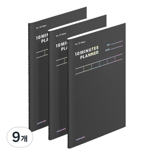 모트모트 텐미닛 플래너 31DAYS, 다크호스, 9개