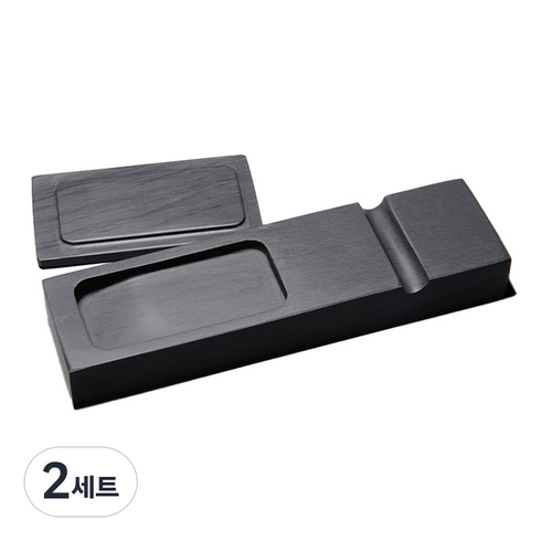 서예 휴대용 사각 벼루 + 덮개 세트, 2세트