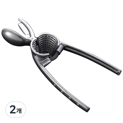 셀리빙 밤 호두등 간편한 견과류깎이, 실버, 2개