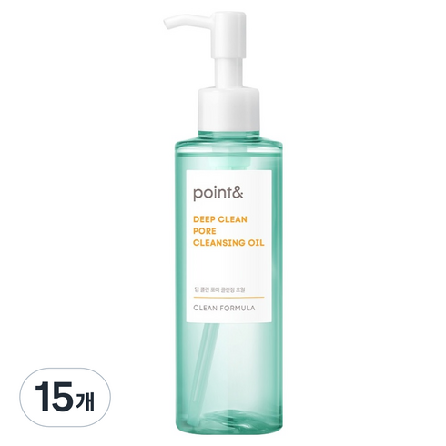 포인트앤 딥 클린 포어 클렌징 오일, 200ml, 15개