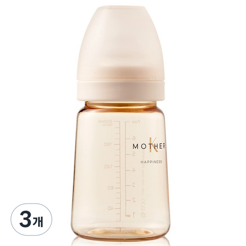 마더케이 베이직 PPSU 젖병, 크림, 180ml, 3개