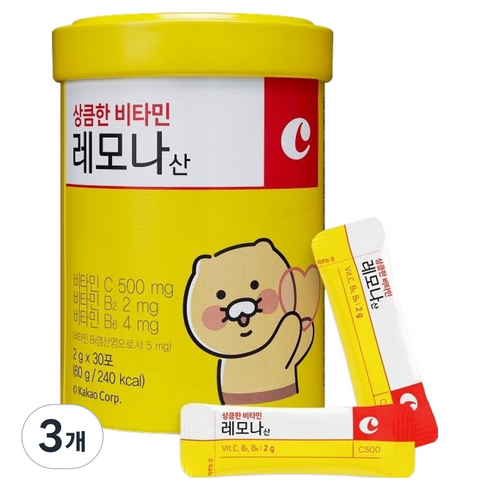 레모나 상큼한 비타민C 30포, 60g, 3개