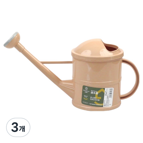 썬앤드림 원예용 정원 물조리개 1.5L, 노르딕핑크, 3개