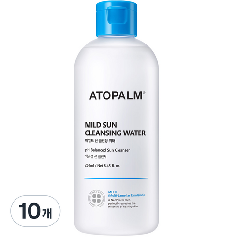 아토팜 마일드 선 유아페이셜 클렌징 워터, 250ml, 10개