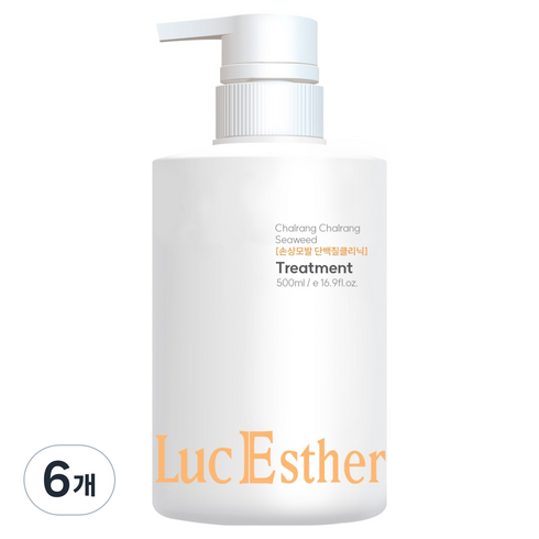 루체스터 찰랑찰랑 씨위드 CMC 헤어 트리트먼트, 6개, 500ml