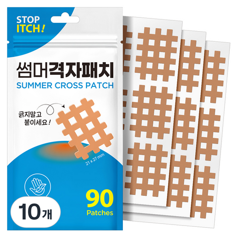 아텍스 썸머 격자 패치, 10개, 90개입