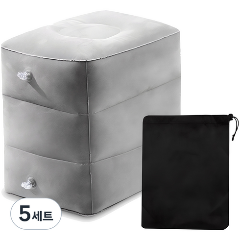 카템 3단 조절 에어블럭 다용도 쿠션 일반형 + 파우치, 5세트