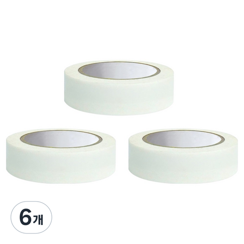 월드크린 마스킹 테이프 30mm x 20m, 6개
