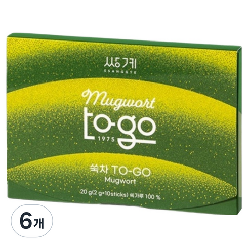 쌍계명차 TO-GO 쑥차, 2g, 6개, 10개입
