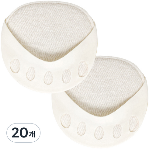 발가락 패드 화이트 10g, 1개입, 20개