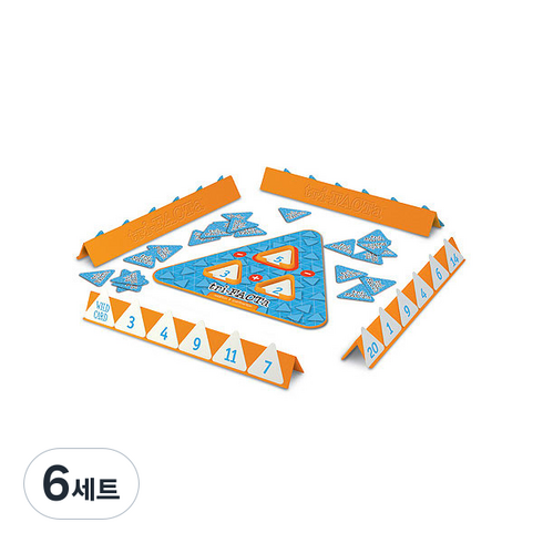 러닝리소스 삼각 연산 덧뺄셈 게임 LER3038, 옐로우, 6세트