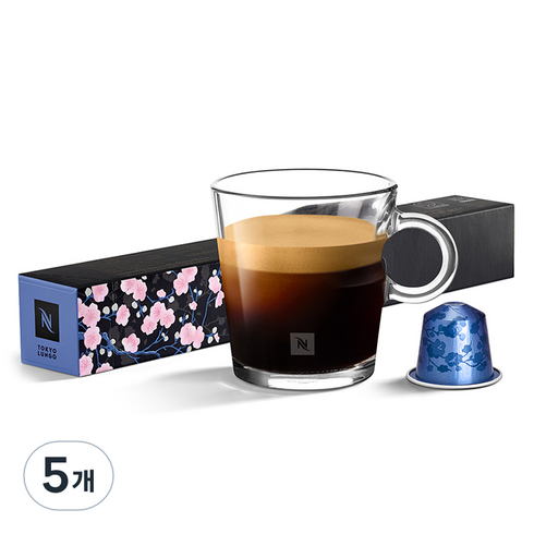 네스프레소 오리지널 월드 익스플로레이션 캡슐커피 도쿄 룽고, 5.8g, 10개입, 5개