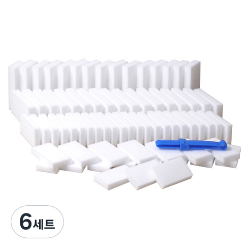 바스프 매직스펀지 중형 70p + 집게 세트, 6세트