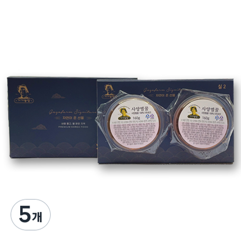 가가농장 국내산 사양벌꿀 2p, 320g, 5개