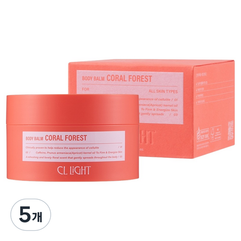 파워풀엑스 씨엘라이트 바디밤 코랄 포레스트, 200ml, 5개