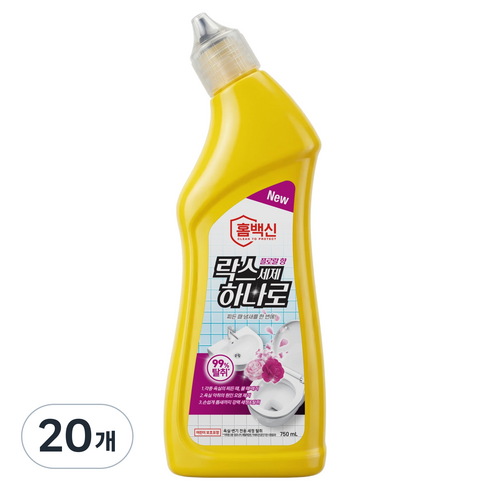 홈백신 락스세제 하나로 플로럴향, 20개, 750ml