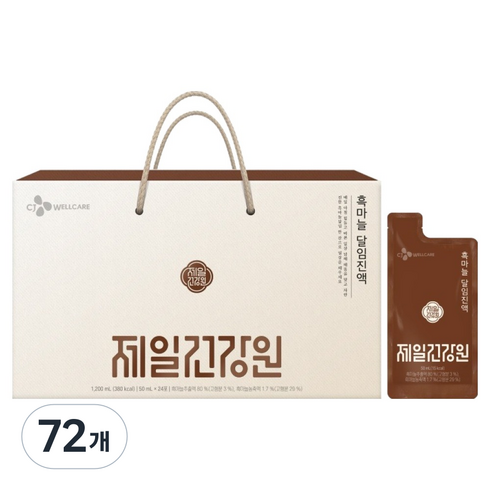 CJ웰케어 제일건강원 흑마늘 달임진액, 72개, 50ml
