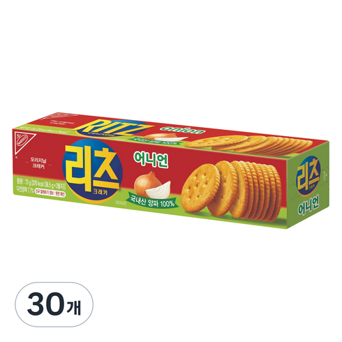 리츠 크래커 어니언, 73g, 30개