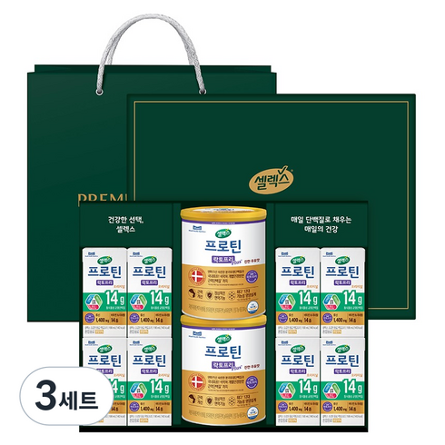 셀렉스 프로틴 락토프리 플러스 종합세트 + 쇼핑백, 3세트, 304g
