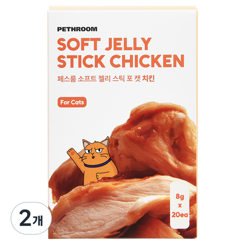 페스룸 소프트 젤리 스틱 포 캣 20p, 160g, 2개, 치킨