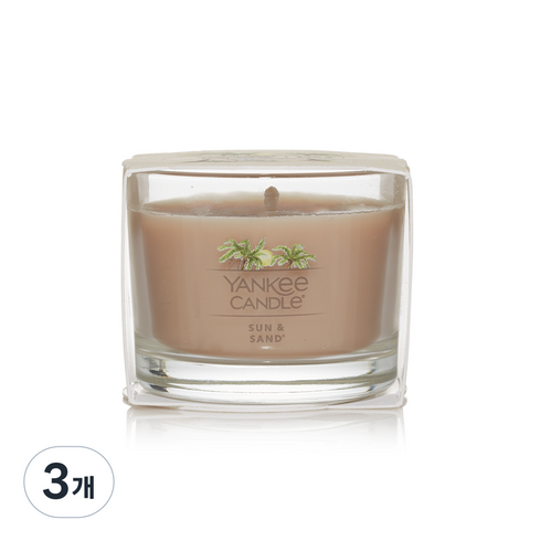 양키캔들 미니 캔들, 썬&샌드, 37g, 3개