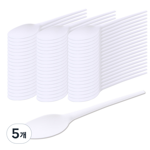 PLA 스푼 35 x 165 mm, 50개입, 5개