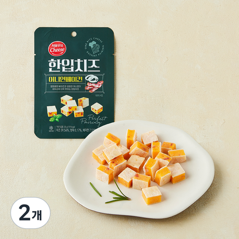 서울우유 치즈 한입치즈 어니언베이컨, 35g, 2개, 1개입