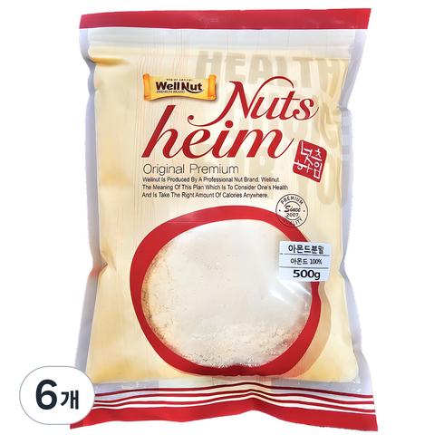 너츠하임 아몬드분말, 500g, 6개