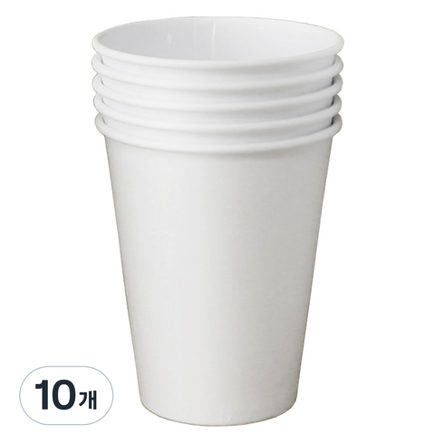 블룸엣홈 카페 무지 종이컵 240ml, 25개입, 10개