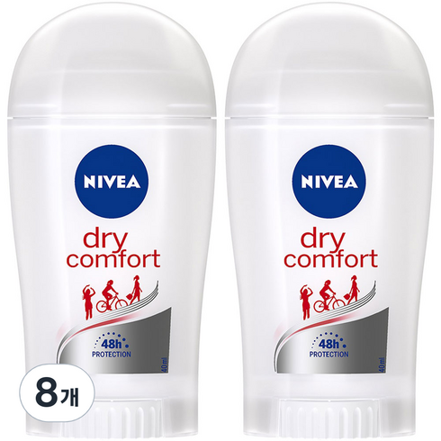 니베아 드라이 콤포트 스틱타입 데오드란트, 40ml, 8개