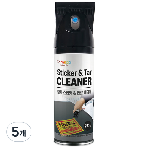 탐사 스티커 앤 타르 제거제, 250ml, 0kg, 5개