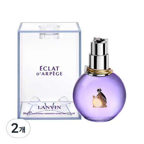 [브랜드인증] 랑방 에끌라 드 아르페쥬 우먼 오 드 퍼퓸, 50ml, 2개