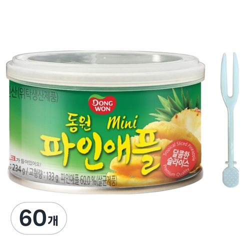 동원 미니파인애플, 234g, 60개