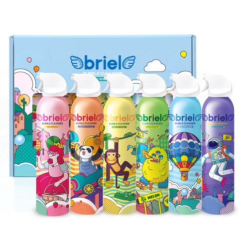 디보트브리엘 버블클렌저 300ml 6종 세트, 1개, 1.8L