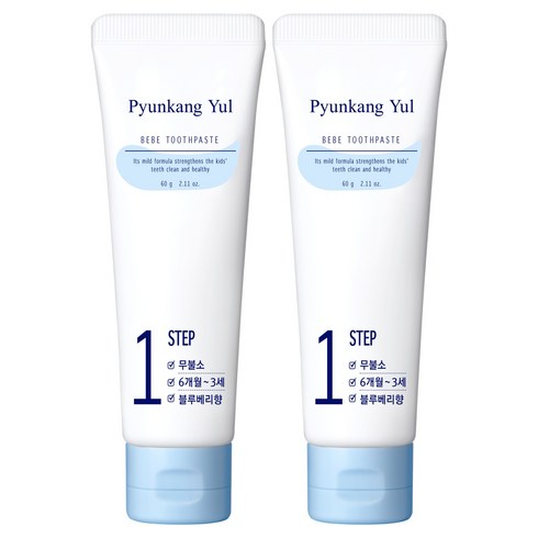 편강율 베베치약 블루베리향, 2개, 60g