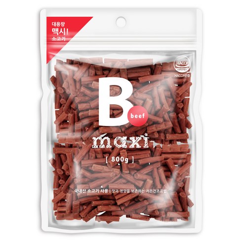 맥시 강아지 비프져키, 소고기맛, 800g, 1개