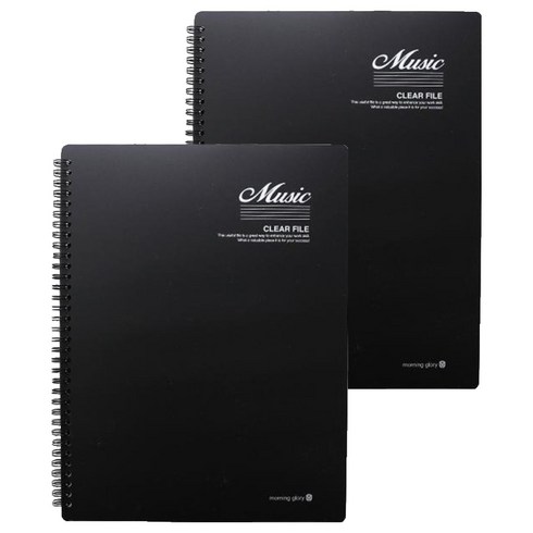 모닝글로리 음악파일 20p, black, 2개