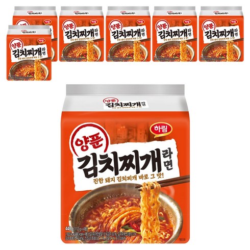 하림 양푼김치찌개라면 112g, 28개